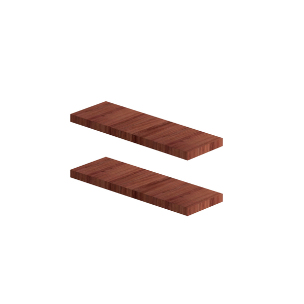 Kit 2 Prateleira Reta Lisa Decoração Sala Quarto Mdf 30x10 Ca