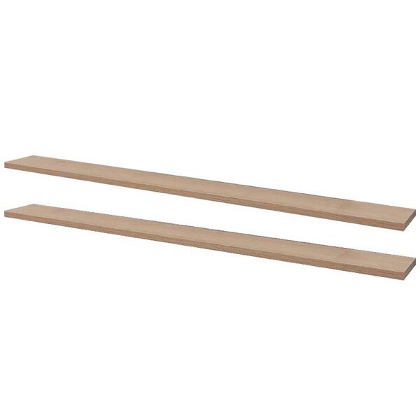 Kit 2 Prateleiras 100 X 10cm Carvalho Suporte Invisível