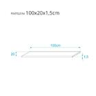 Kit 2 Prateleiras 100 X 20cm Cinza Claro Suporte Invisível