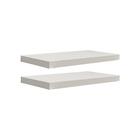 Kit 2 Prateleiras 30 X 15cm Branco Espessura 25mm Suporte Inv