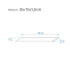 Kit 2 Prateleiras 30 X 15cm Freijó Suporte Invisível