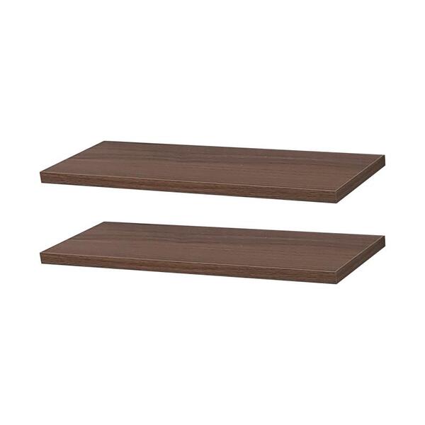 Kit 2 Prateleiras 40 X 10cm Nogal Suporte Invisível