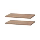 Kit 2 Prateleiras 40 X 20cm Carvalho Suporte Invisível