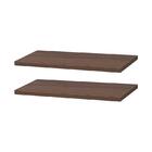 Kit 2 Prateleiras 40 X 20cm Nogal Suporte Invisível