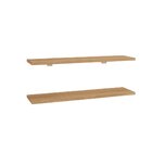 Kit 2 Prateleiras 60cm Com Suporte Organização Livros Decoraç