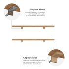 Kit 2 Prateleiras 60cm Com Suporte Organização Livros Decoraç