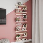 Kit 2 Prateleiras 60cm Madeira Maciça J Madeira Natural