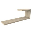 Kit 2 Prateleiras 60cm Madeira Maciça J Madeira Natural