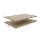 Kit 2 Prateleiras 67cm Frame Cabecasa Madeiraoriginals Acácia