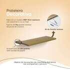 Kit 2 Prateleiras 70 X 15cm Freijó Suporte Invisível