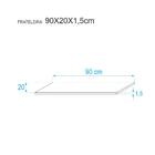 Kit 2 Prateleiras 90 X 20cm Amarela Suporte Invisível