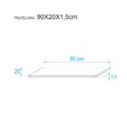 Kit 2 Prateleiras 90 X 20cm Carvalho Suporte Invisível