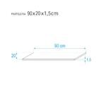 Kit 2 Prateleiras 90 X 20cm Cinza Claro Suporte Invisível