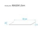 Kit 2 Prateleiras 90 X 25cm Amarela Com Mão Francesa