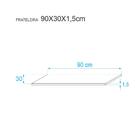 Kit 2 Prateleiras 90 X 30cm Carvalho Com Mão Francesa