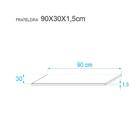 Kit 2 Prateleiras 90 X 30cm Preta Com Mão Francesa