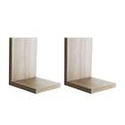 Kit 2 Prateleiras Buzios 15 X 12cm Freijó