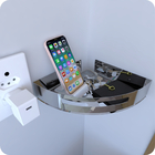 Kit 2 Prateleiras De Canto Para Quarto Inox Multiuso