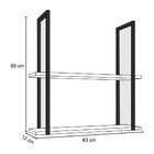 Kit 2 Prateleiras Decorativas Multiuso Estilo Industrial Loft