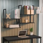 Kit 2 Prateleiras Decorativas Multiuso Estilo Industrial Loft