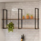 Kit 2 Prateleiras Decorativas Multiuso Grande Estilo Industri