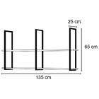 Kit 2 Prateleiras Decorativas Multiuso Grande Estilo Industri