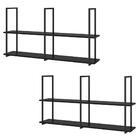 Kit 2 Prateleiras Decorativas Multiuso Grande Estilo Industri