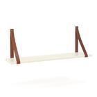 Kit 2 Prateleiras Gold Com Alças De Couro - Matic Móveis