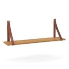 Kit 2 Prateleiras Gold Com Alças De Couro - Matic Móveis