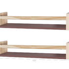 Kit 2 Prateleiras Para Livro Infantil Rosa Glamour E Pinus