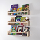 Kit 2 Prateleiras Para Livro Infantil Rosa Milkshake E Pinus