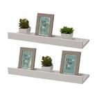 Kit 2 Prateleiras Porta Quadros 100 X 15cm Branca Suporte Inv