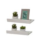 Kit 2 Prateleiras Porta Quadros 30 X 15cm Branca Suporte Invi