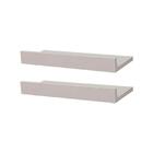 Kit 2 Prateleiras Porta Quadros 40 X 10cm Branca Suporte Invi