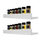 Kit 2 Prateleiras Porta Temperos 50 X 10cm Branco