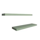 Kit 2 Prateleiras Retas Decorativas Com Suporte Invisível Mdf