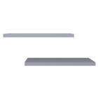 Kit 2 Prateleiras Retas Decorativas Com Suporte Invisível Mdf