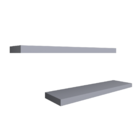 Kit 2 Prateleiras Retas Decorativas Com Suporte Invisível Mdf