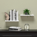 Kit 2 Prateleiras Suspensas Decoração Escritório Mdf 30x15 Br