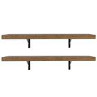 Kit 2 Prateleiras Suspensas Para Cozinha Madesa 60 Cm Com Mão