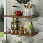 Kit 2 Prateleiras Suspensas Para Cozinha Madesa 60 Cm Com Mão