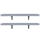 Kit 2 Prateleiras Suspensas Para Cozinha Madesa 60 Cm Com Mão