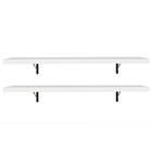 Kit 2 Prateleiras Suspensas Para Cozinha Madesa 80 Cm Com Mão