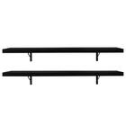 Kit 2 Prateleiras Suspensas Para Cozinha Madesa 80 Cm Com Mão