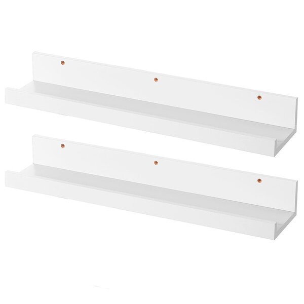 Kit 2 Prateleiras Testoni Decor Para Quadros E Livros 45cm X