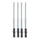 Kit 2 Prateleiras U 100 X 20cm Nogal Suporte Invisível