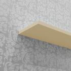 Kit 2 Prateleiras U 60 X 20cm Bege Claro Suporte Invisível
