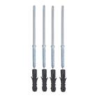 Kit 2 Prateleiras U 70 X 25cm Vermelha Suporte Invisível