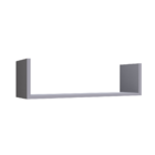 Kit 2 Prateleiras U Decorativas Multiuso Em Mdf Plancasa Azul