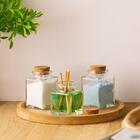 Kit 2 Pratos Bambu 20cm Redondos Servir Petiscos Doces Bandej